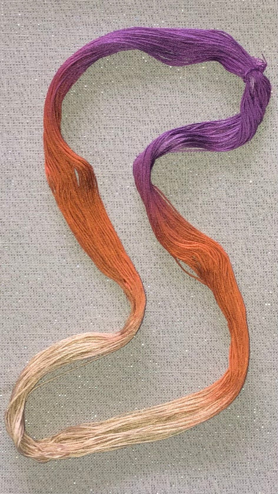 Silk hand dyed floss - Sweater Weather - Dyeing for Cross Stitch