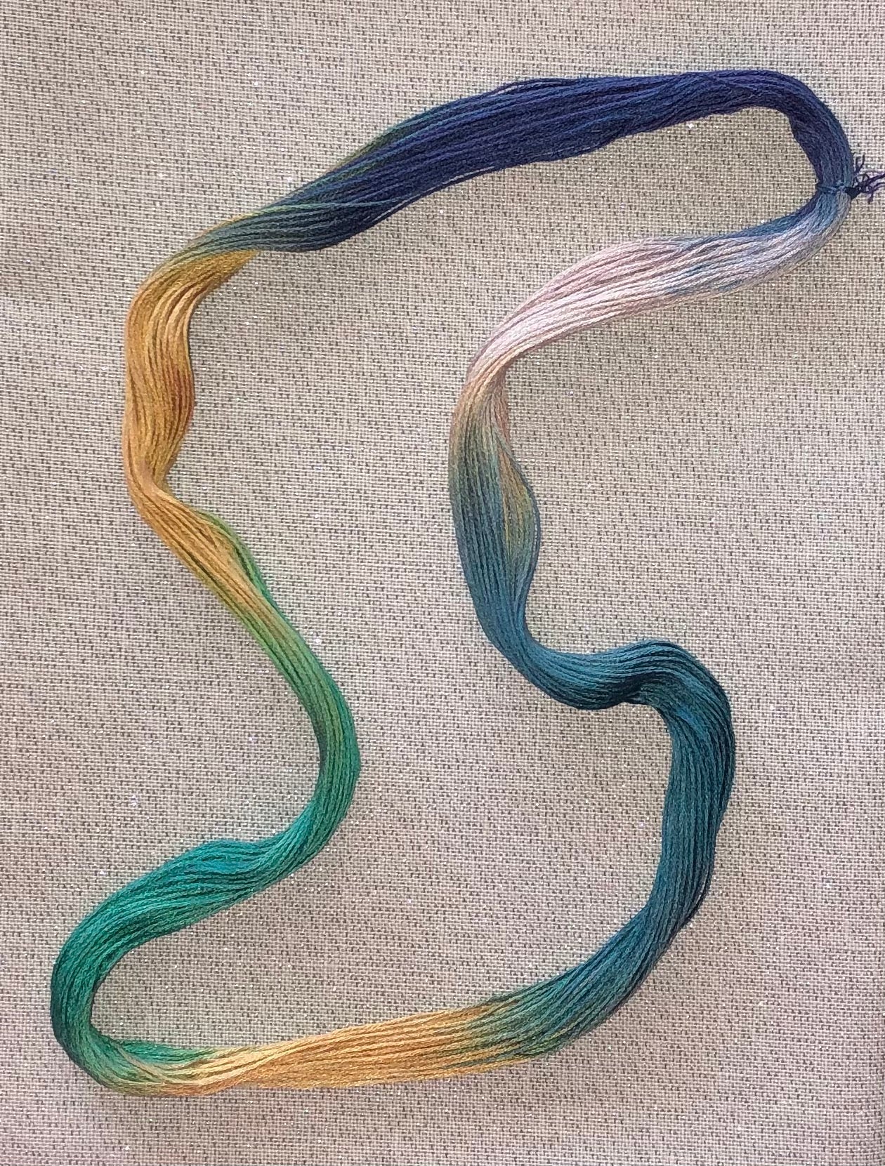 Silk hand dyed floss - Vintage Boho - Dyeing for Cross Stitch