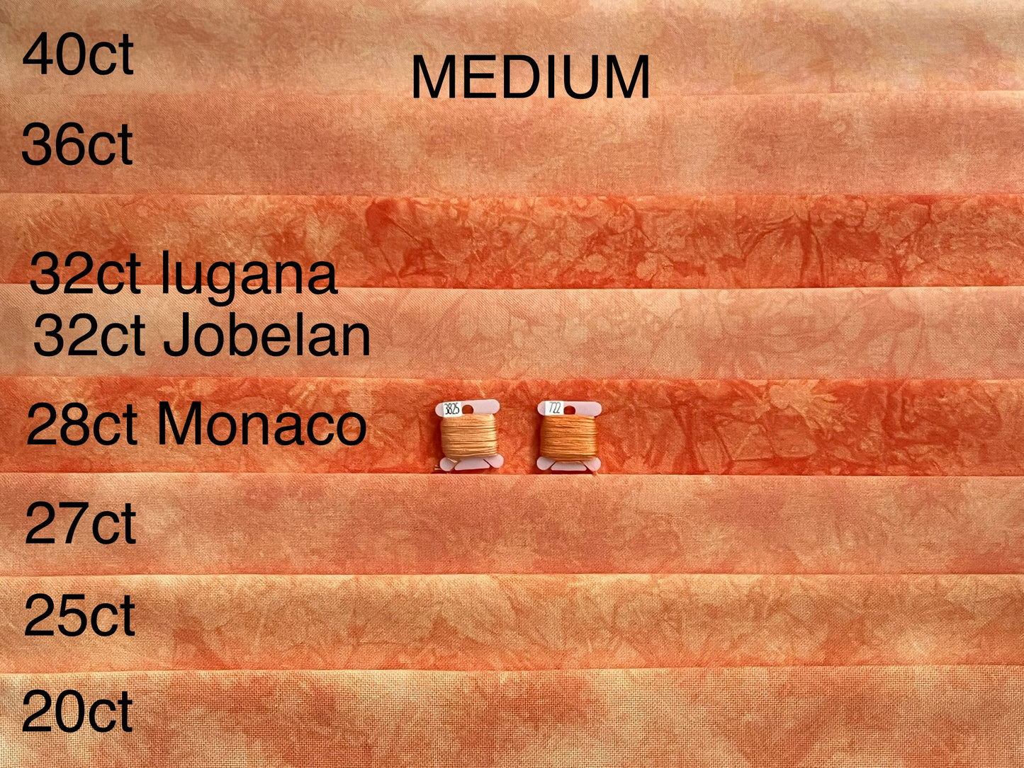 40ct lugana - Fat Quarter - Fiery Sky - Medium