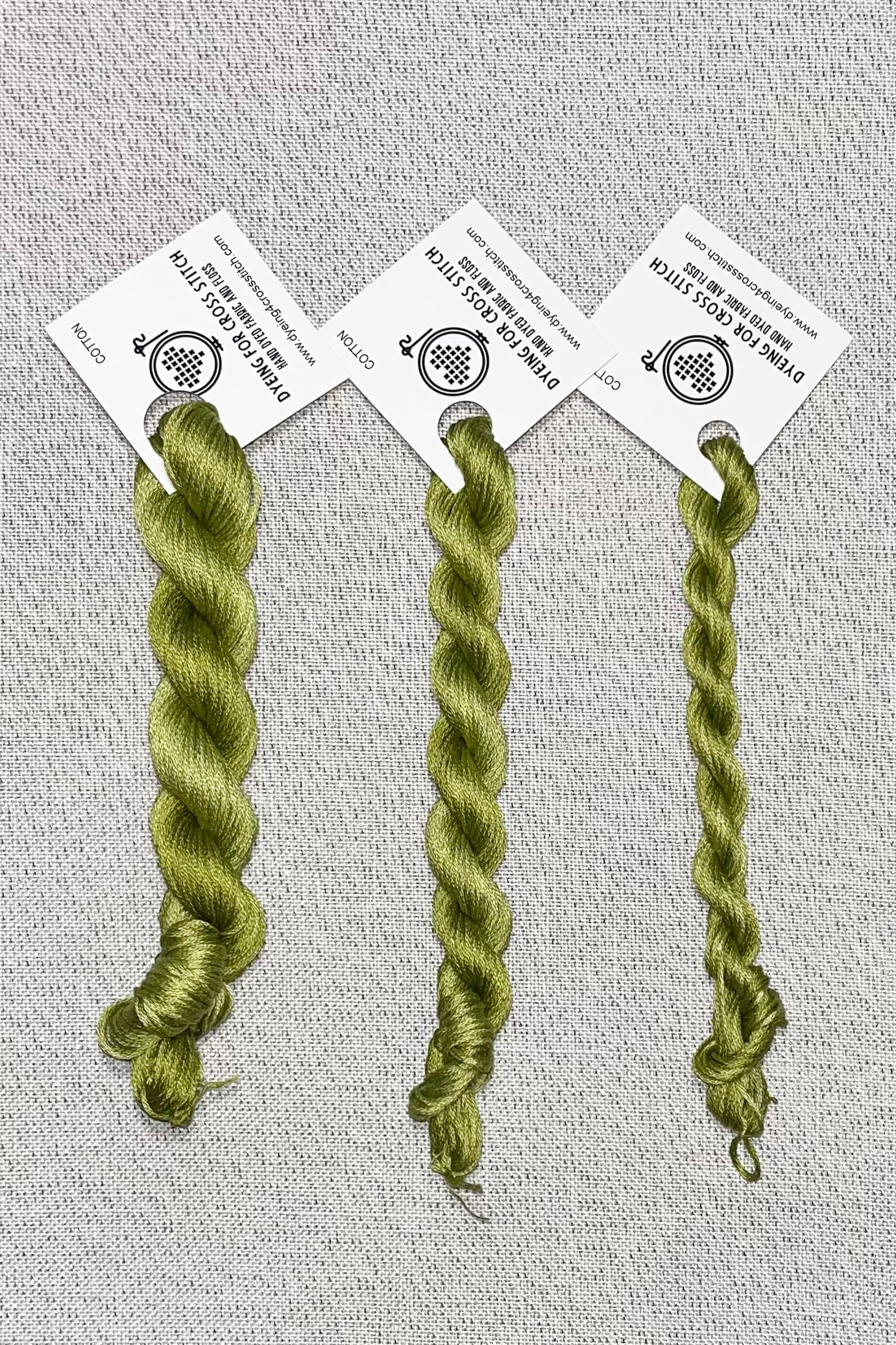 Cotton hand dyed floss - Leap Frog