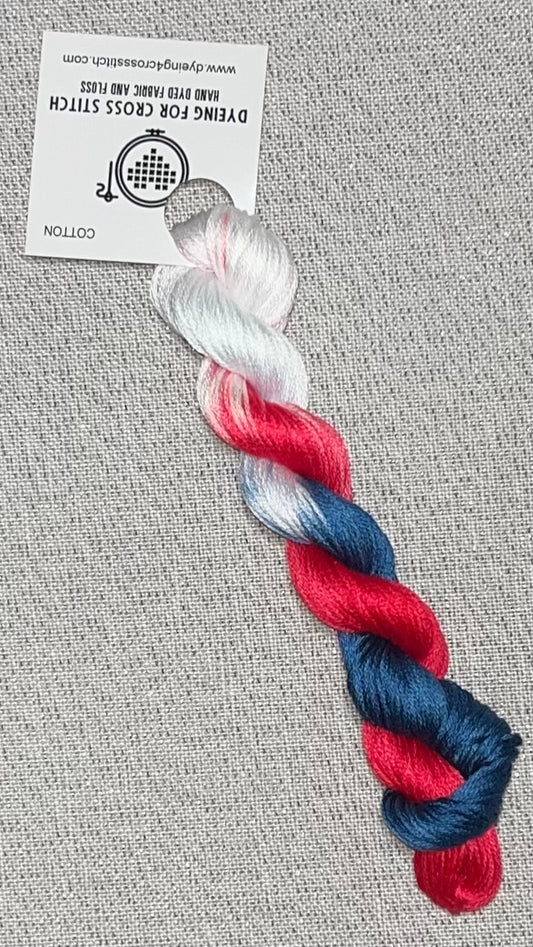 Cotton hand dyed floss - SOLO - RW&B '24