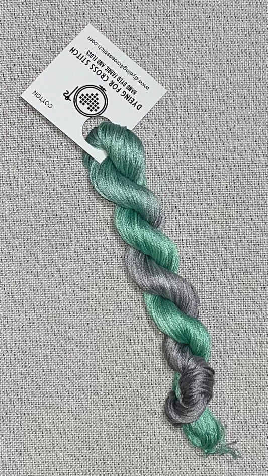 Cotton hand dyed floss - Sage