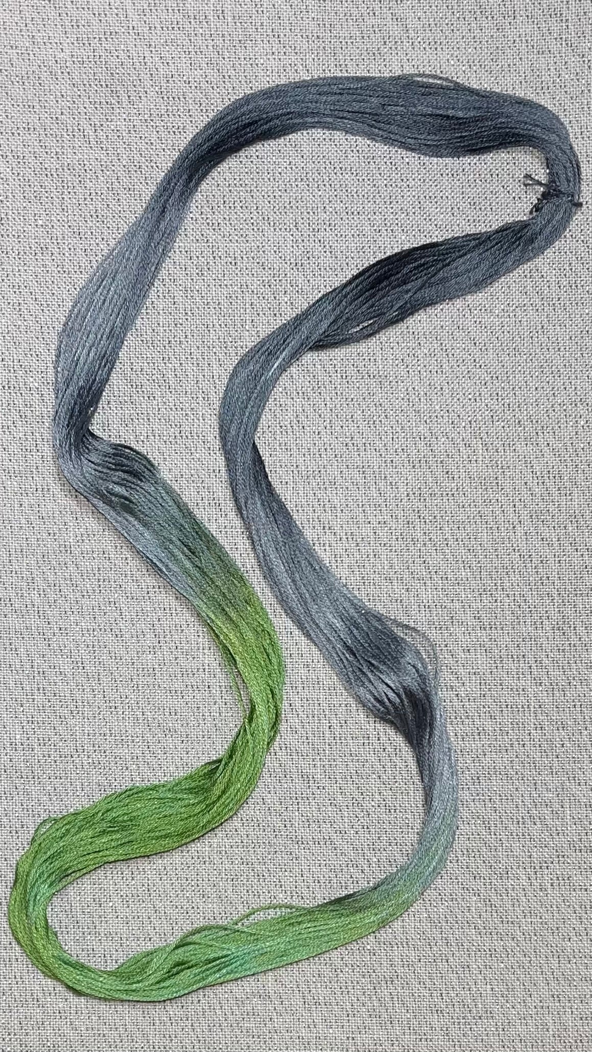 Cotton hand dyed floss - Russian Blue