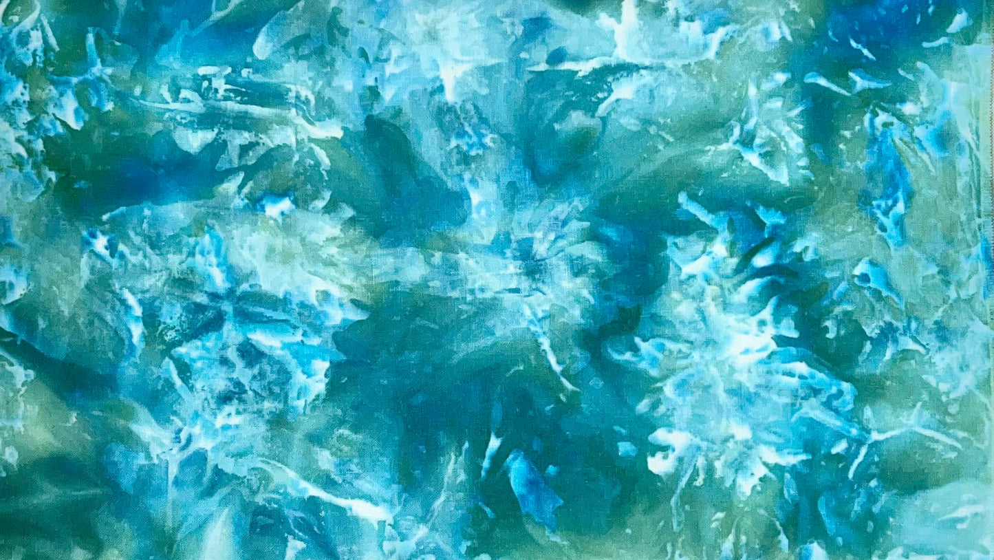 36ct linen - Fat Quarter - Ice Dye 13