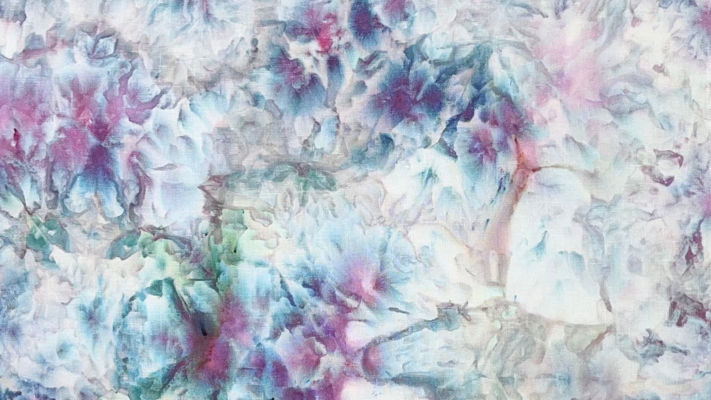 32ct linen - Fat Quarter - Ice Dye 12