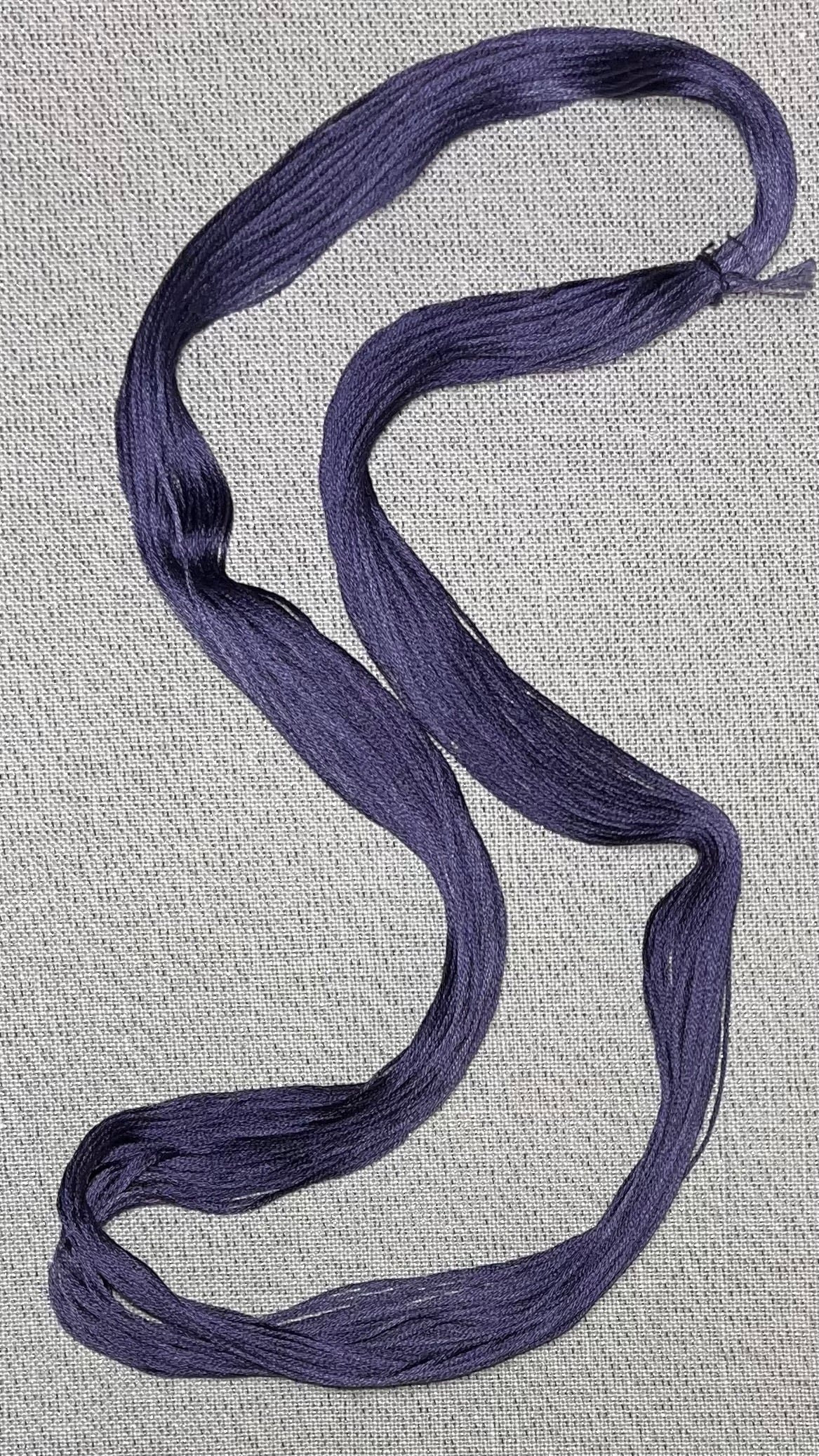 Cotton hand dyed floss - Dark Lilac