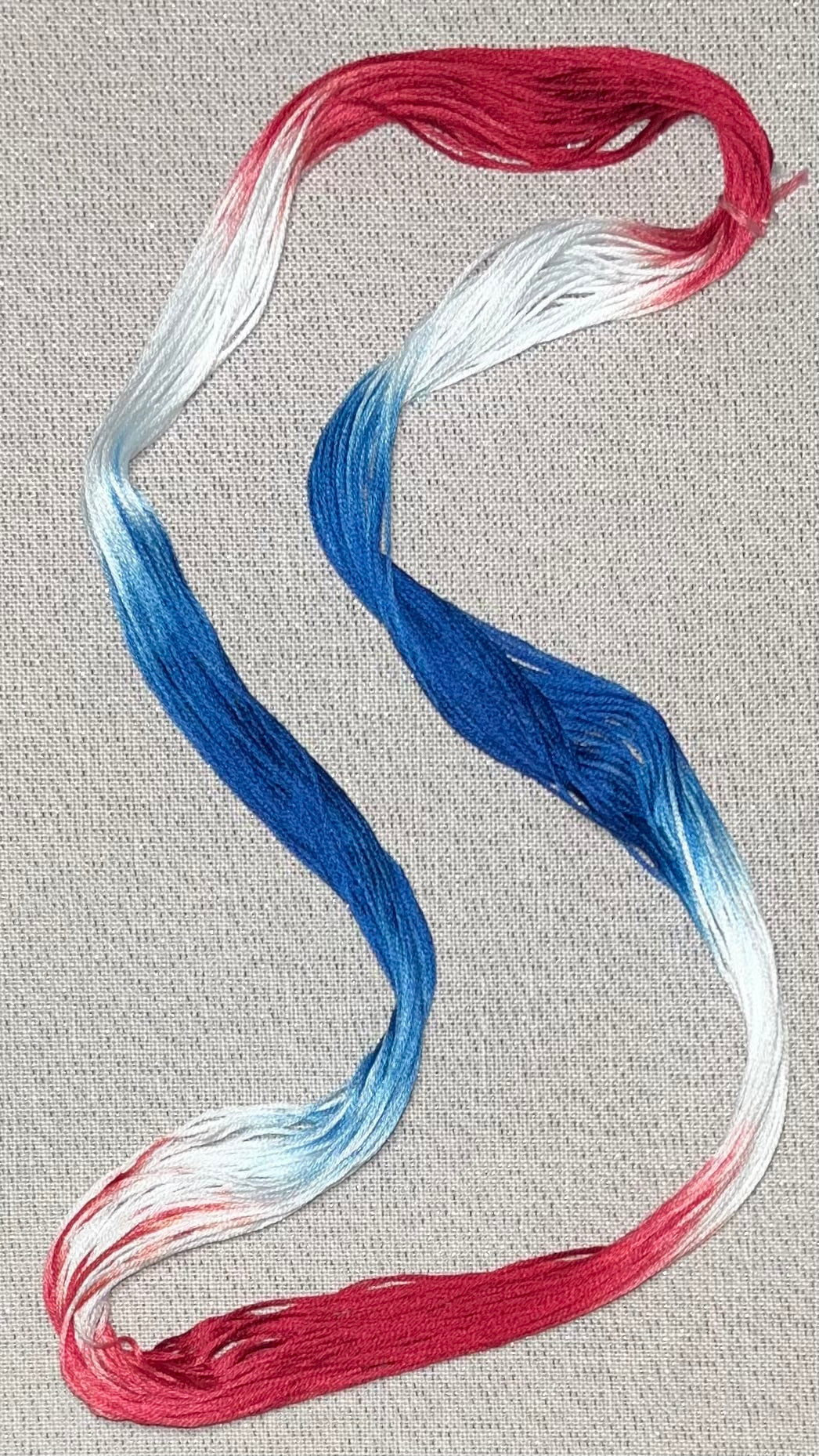 Cotton hand dyed floss - SOLO - RW&B '26