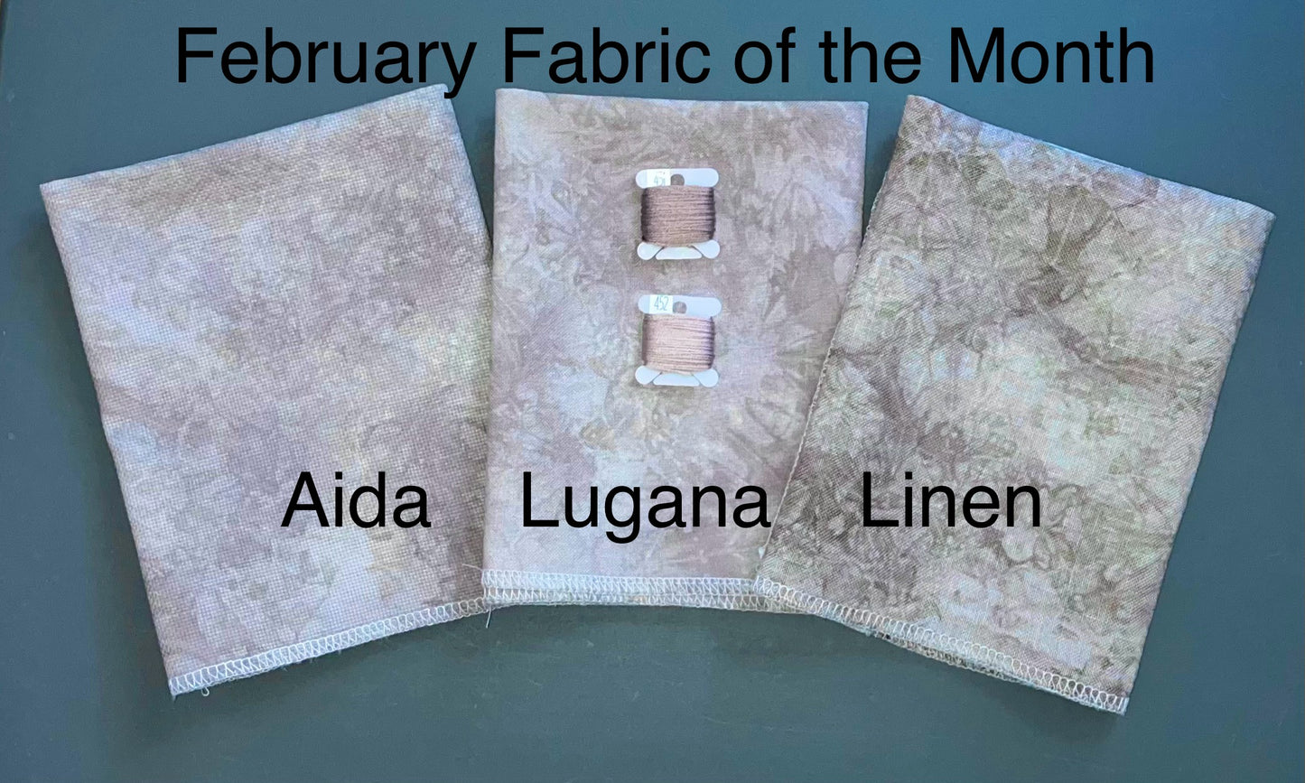 28ct linen - Fat Quarter - February 2025 FOTM