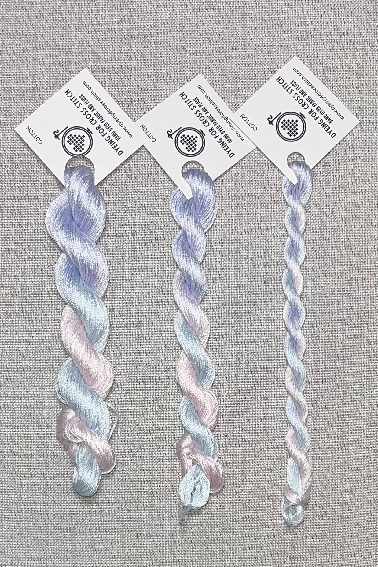 Cotton hand dyed floss - Opal