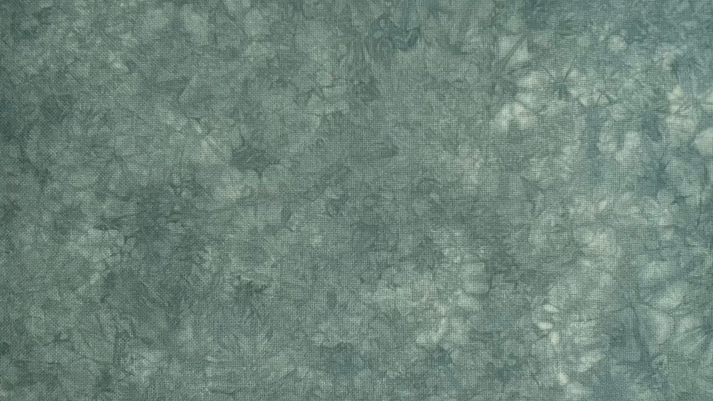 14ct Aida misfit - Fat Quarter - Green Mis-dyed A