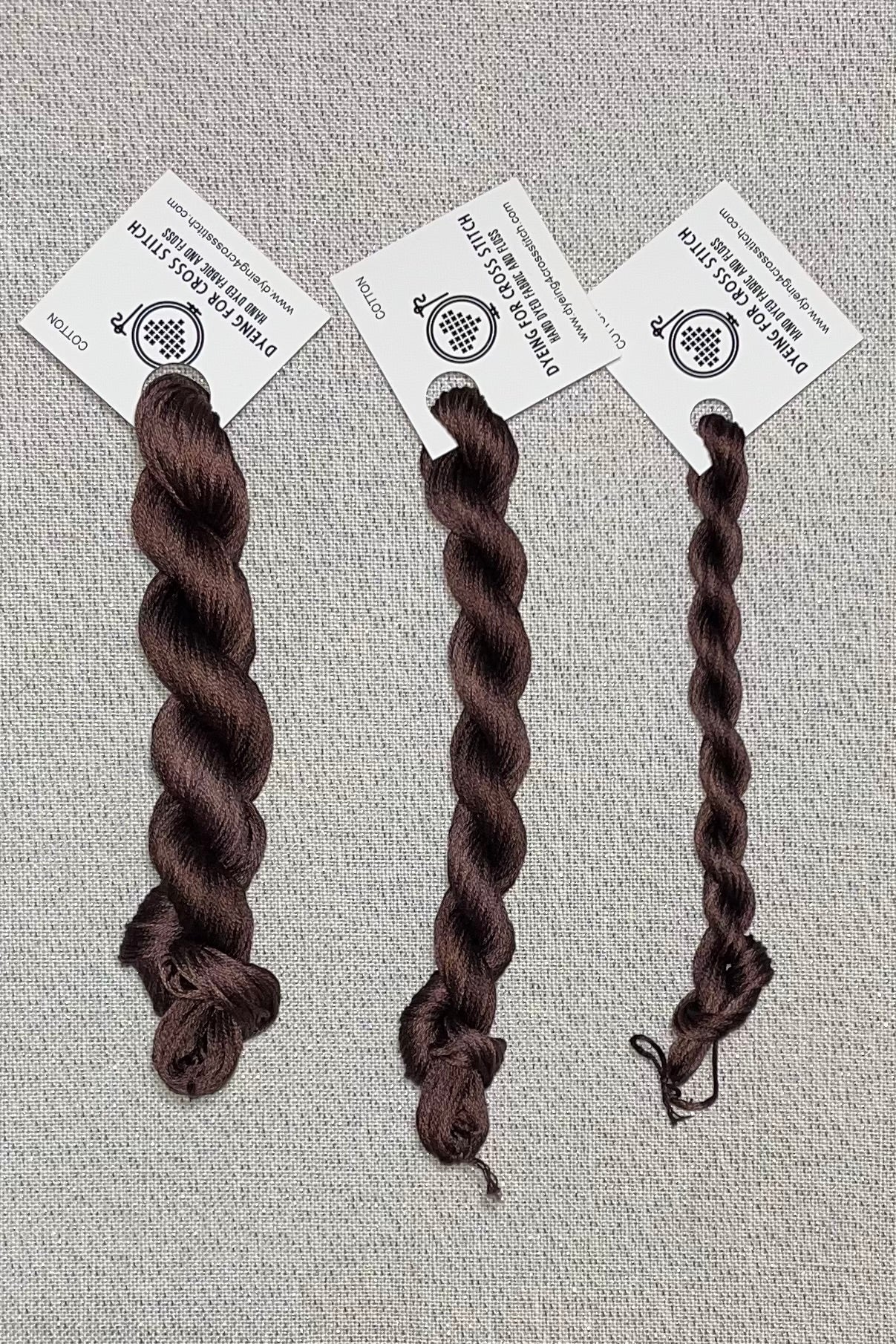 Cotton hand dyed floss - Rookwood