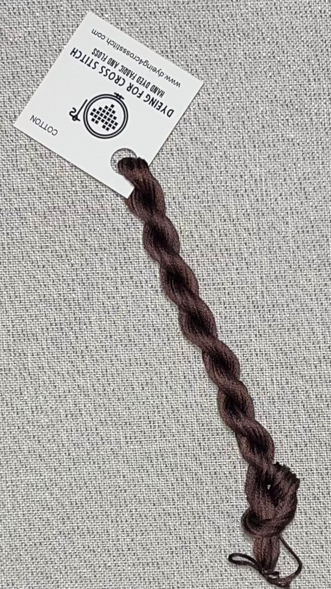 Cotton hand dyed floss - Rookwood