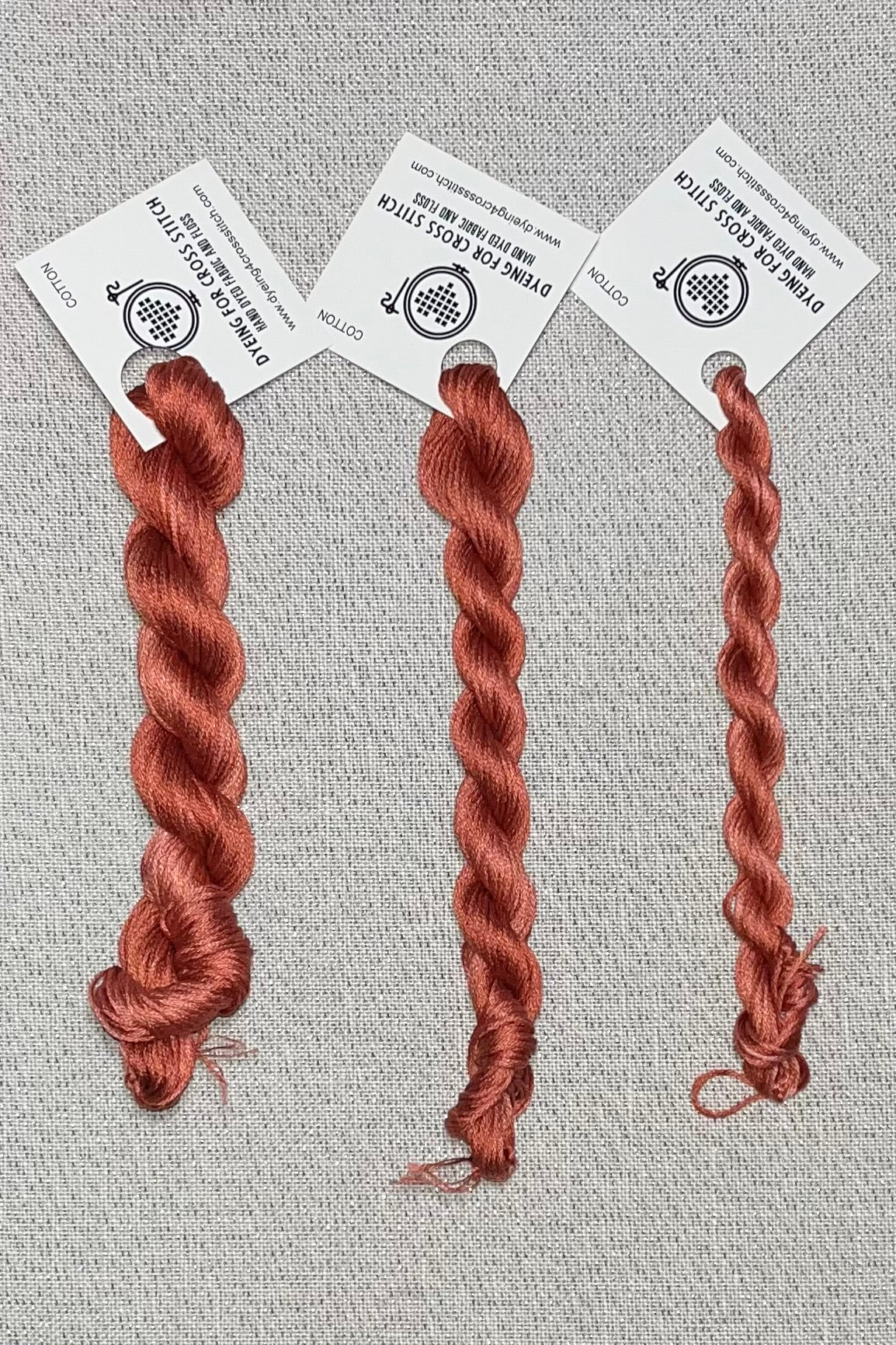 Cotton hand dyed floss - Auburn