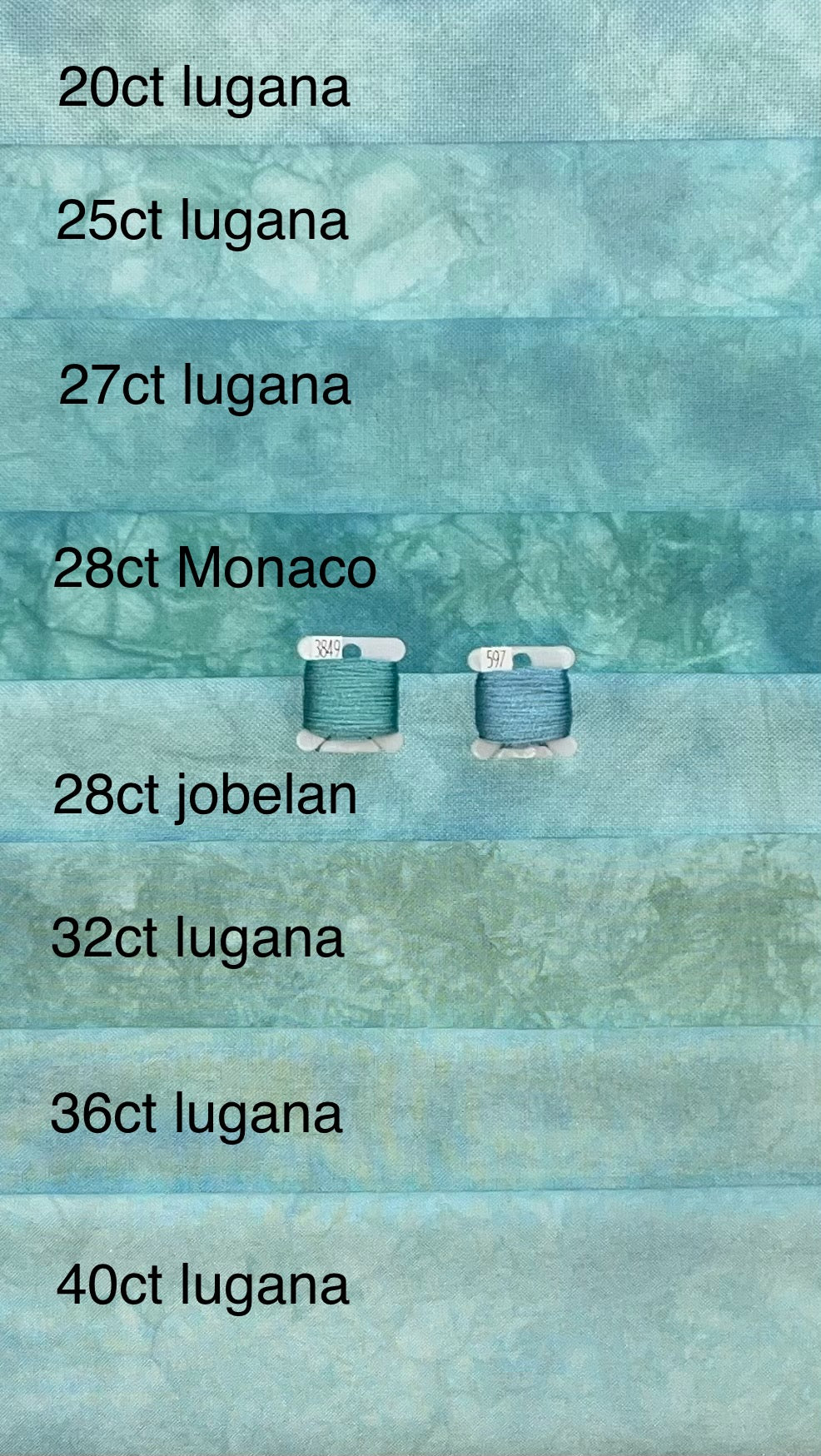 36ct lugana - Fat Quarter - January 2025 FOTM