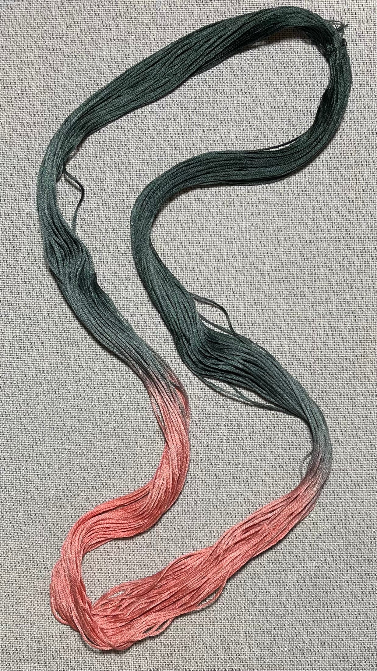 Cotton hand dyed floss - Pink Camo