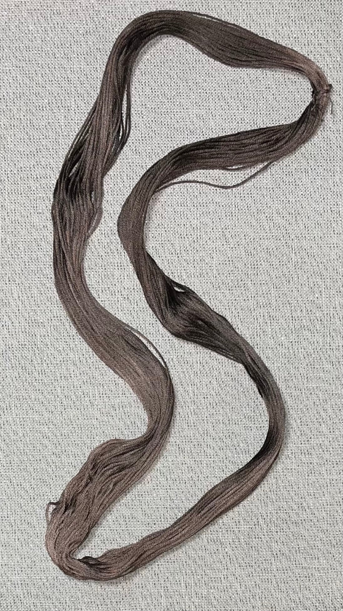 Cotton hand dyed floss - Fudge