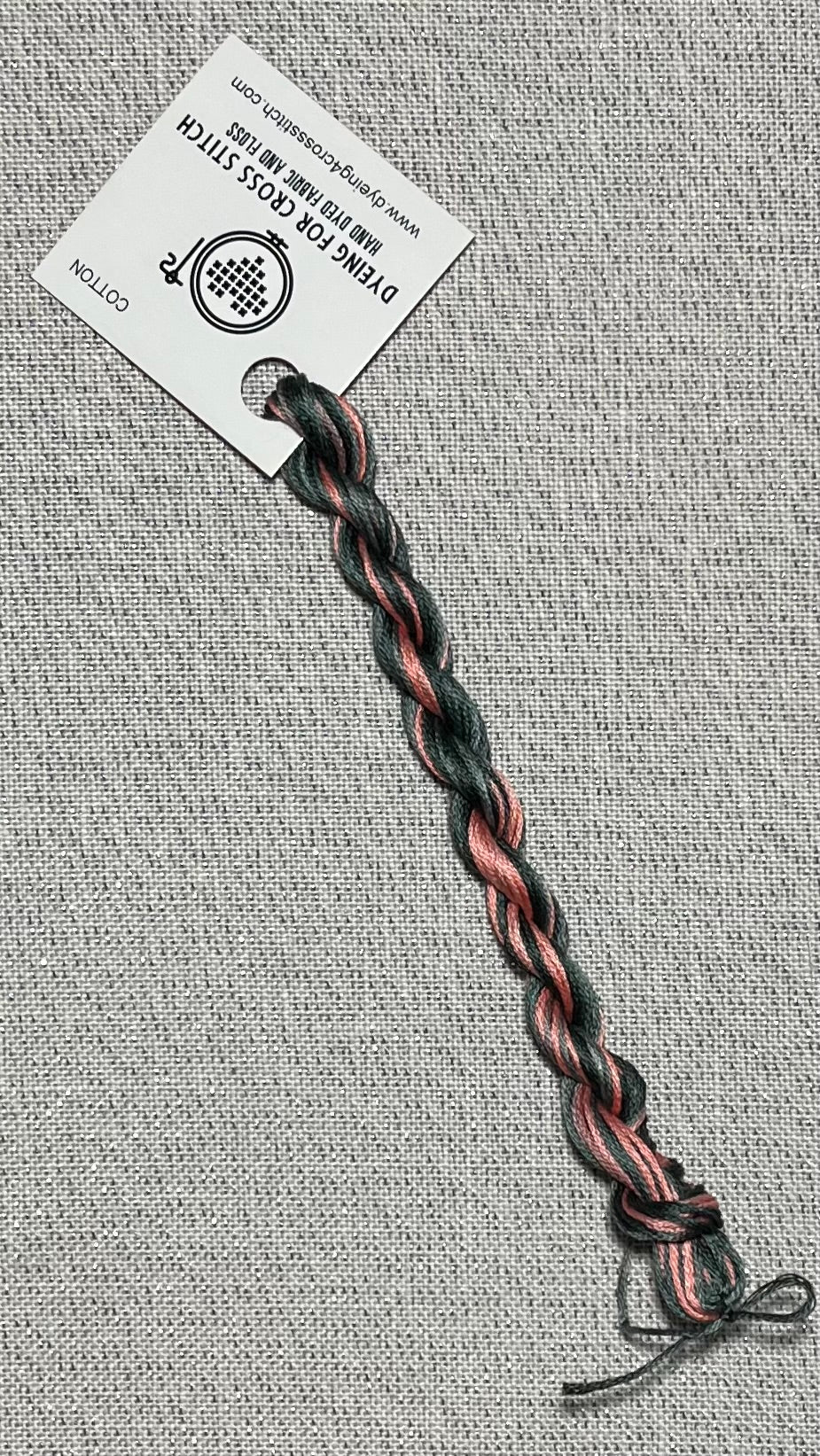 Cotton hand dyed floss - Pink Camo