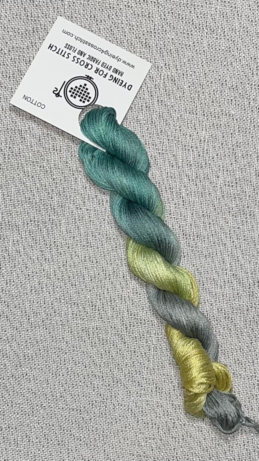 Cotton hand dyed floss - Concrete Jungle
