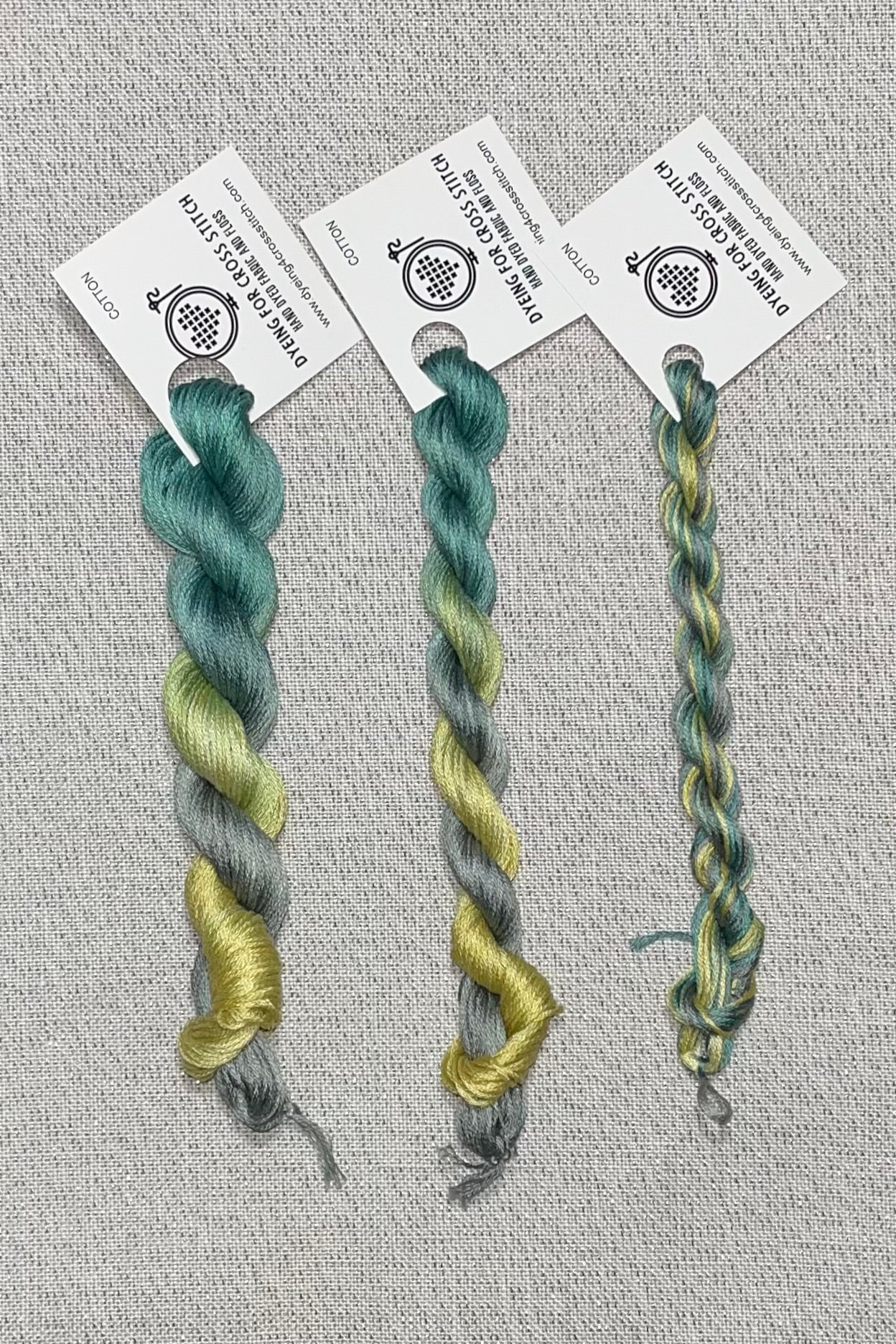 Cotton hand dyed floss - Concrete Jungle