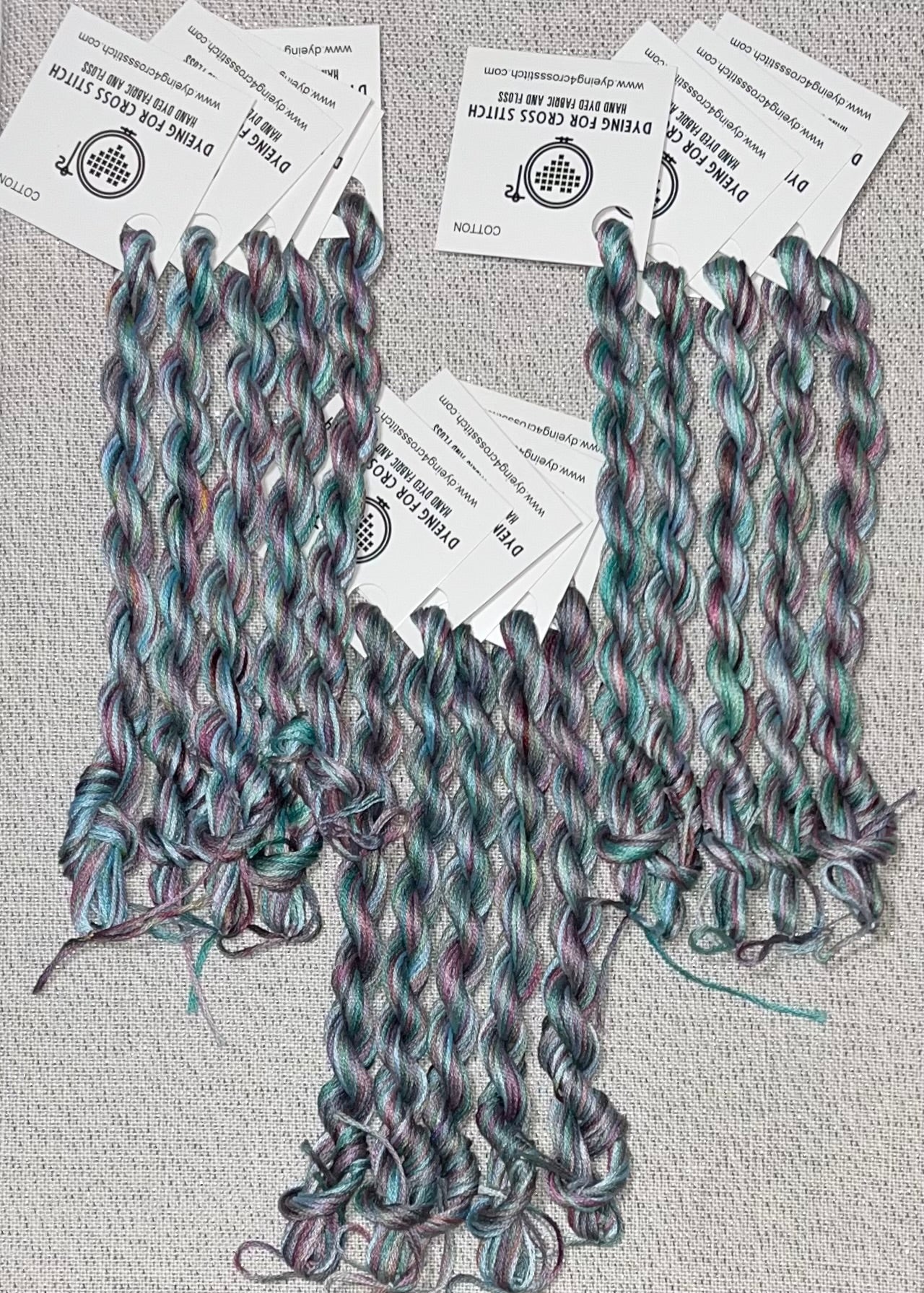 Cotton hand dyed floss - Ice Dyed - Solo 18