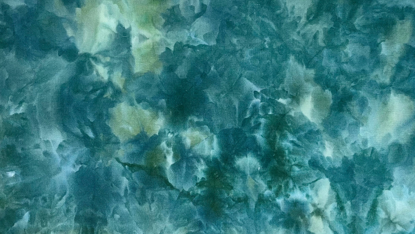 32ct linen - 18x27 - Ice Dyed 8