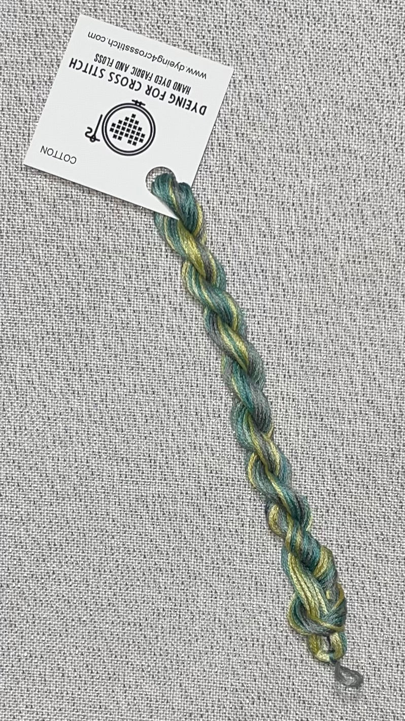 Cotton hand dyed floss - Concrete Jungle
