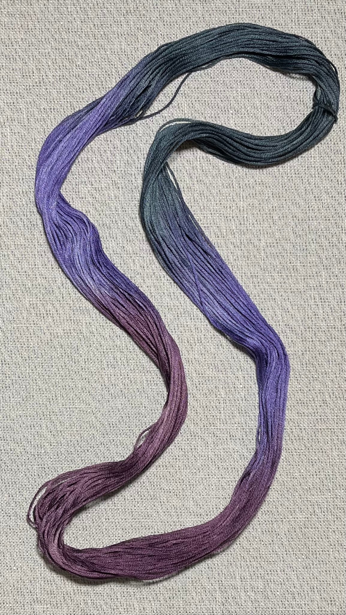 Cotton hand dyed floss - Peacock Party