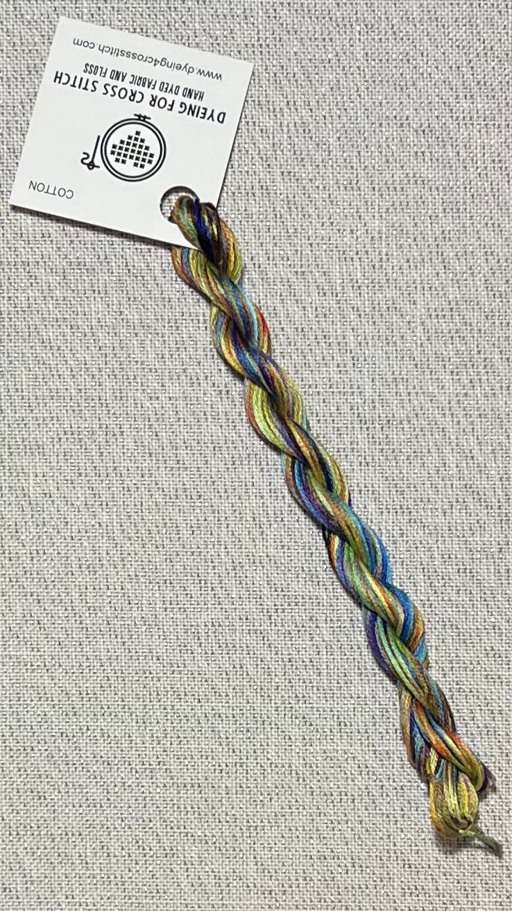 Cotton hand dyed floss - Ice Dyed - Solo 16