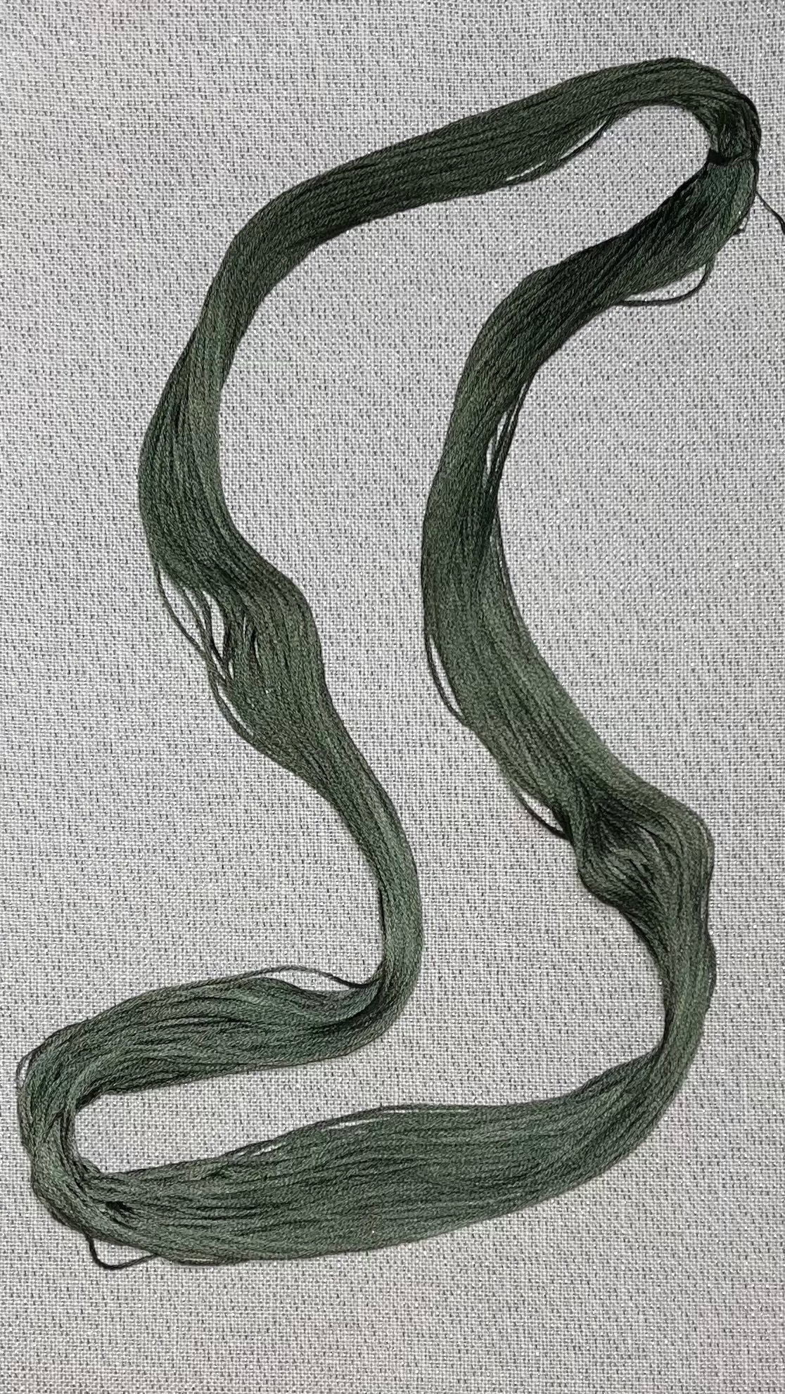 Cotton hand dyed floss - Mountain Moss