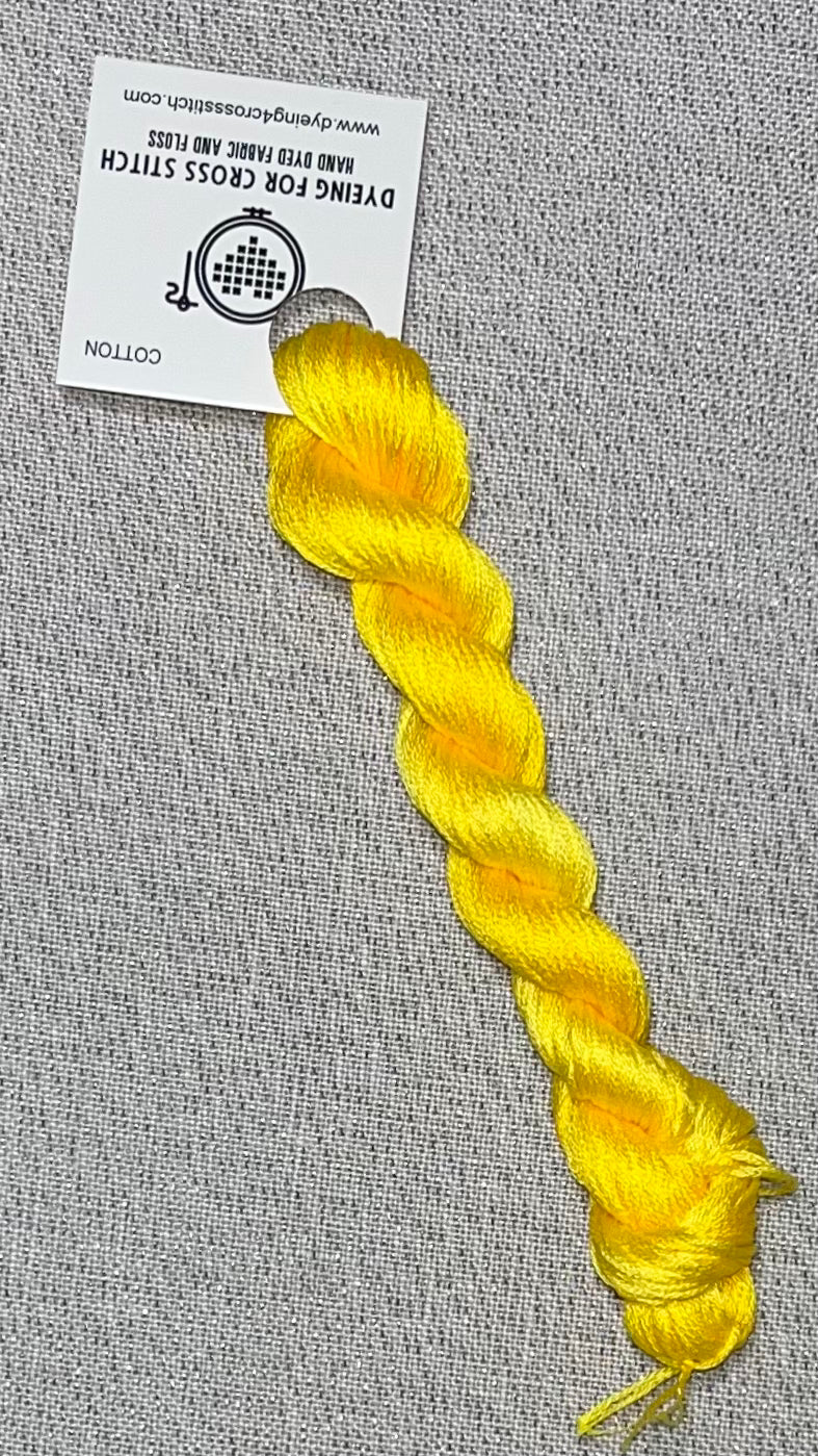 Cotton hand dyed floss - Daffodils