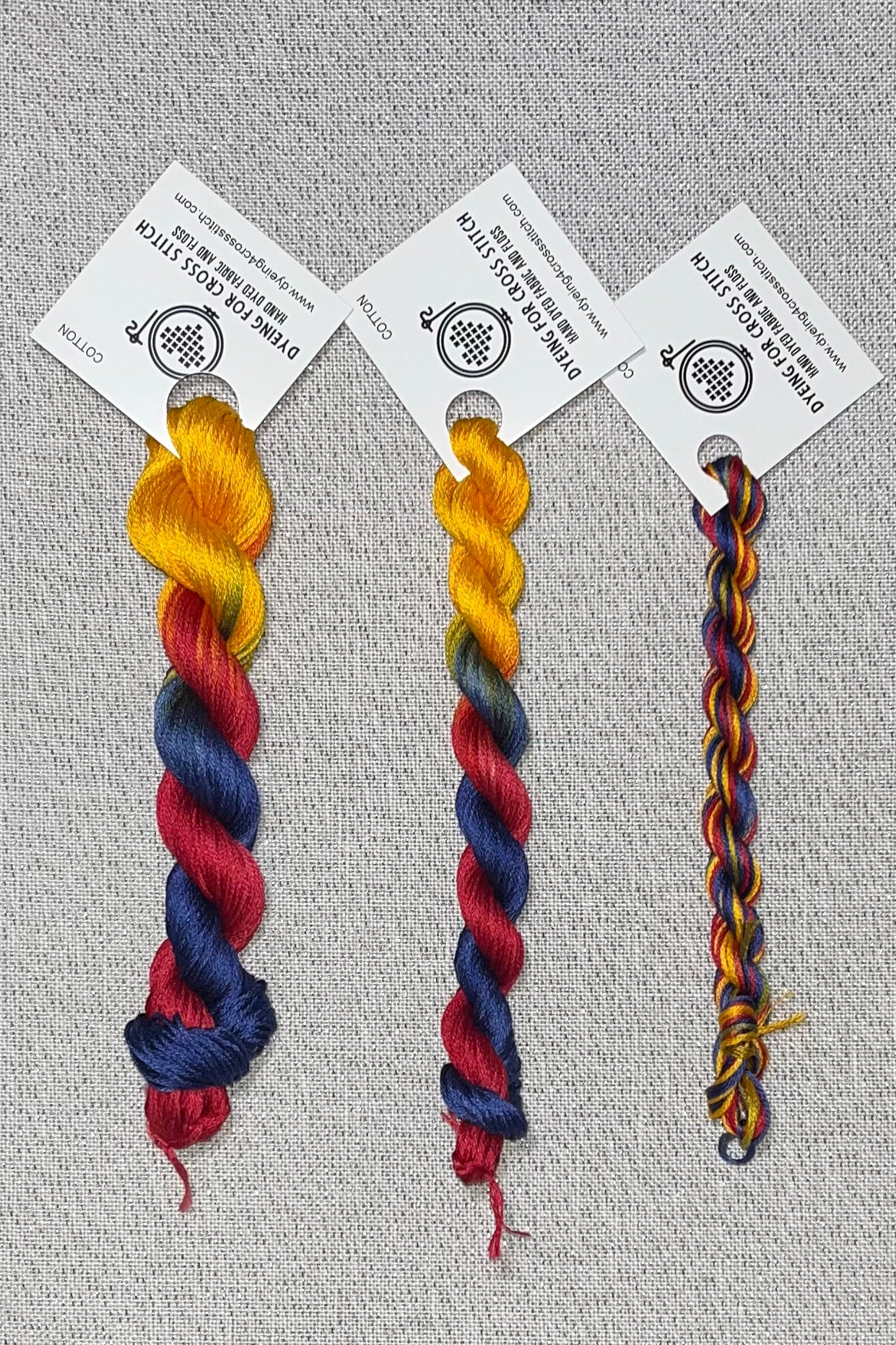 Cotton hand dyed floss - Carnie