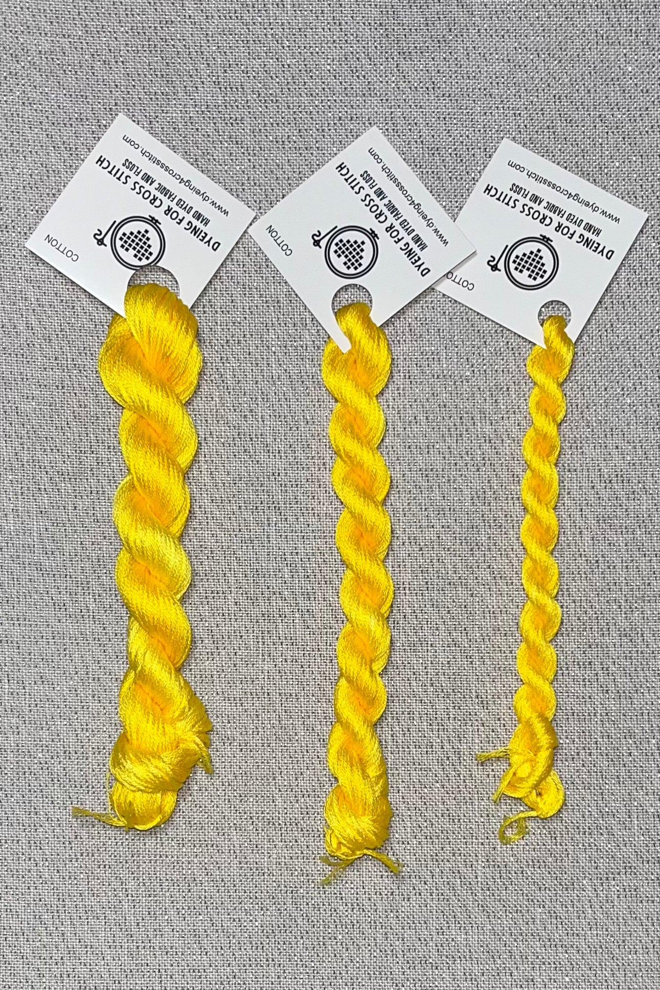 Cotton hand dyed floss - Daffodils