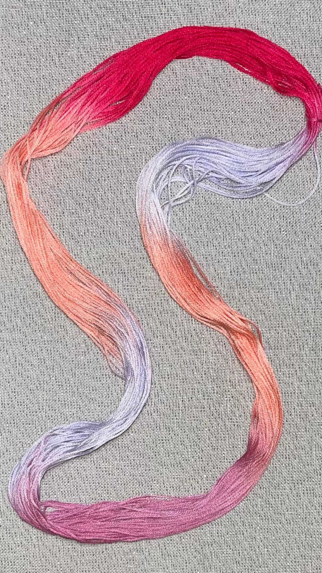Cotton hand dyed floss - Impatiens