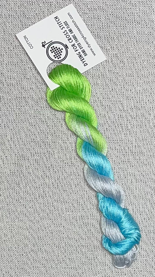 Cotton hand dyed floss - Coastal