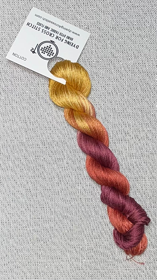 Cotton hand dyed floss - Autumn