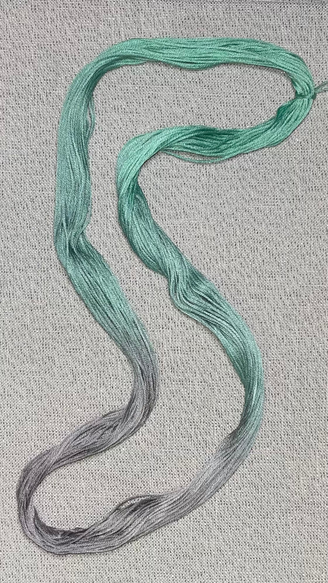 Cotton hand dyed floss - Sage