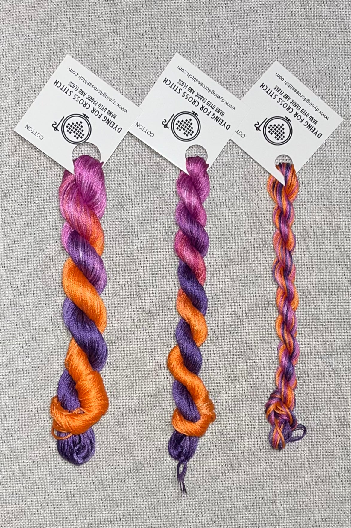 Cotton hand dyed floss - Snapdragons