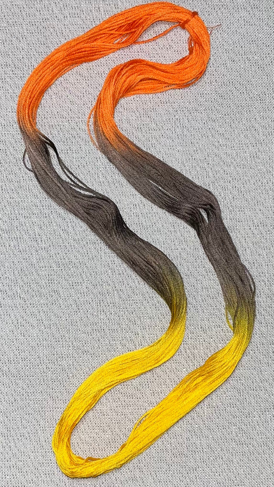 Cotton hand dyed floss - Embers
