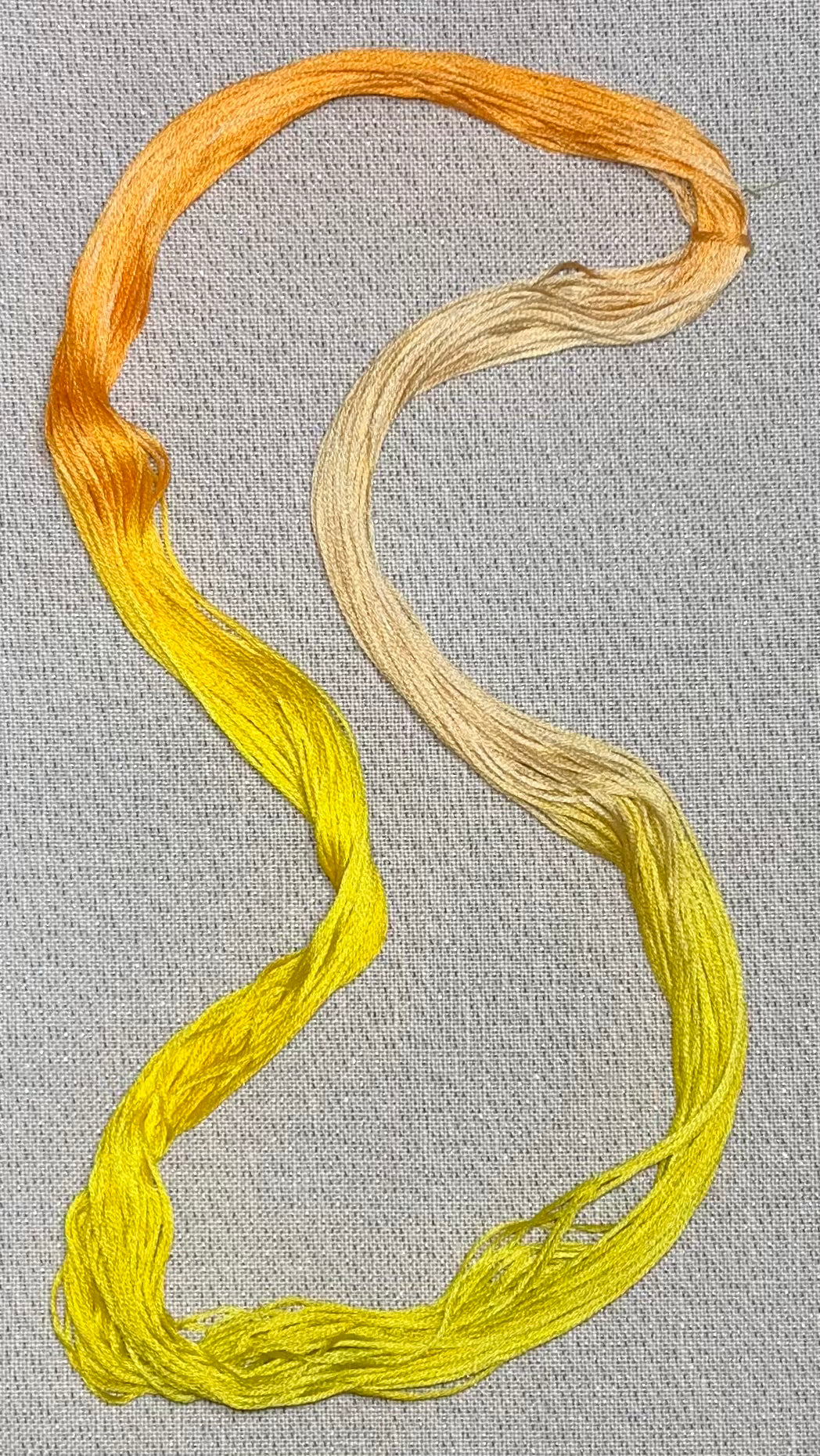 Cotton hand dyed floss - Citrus