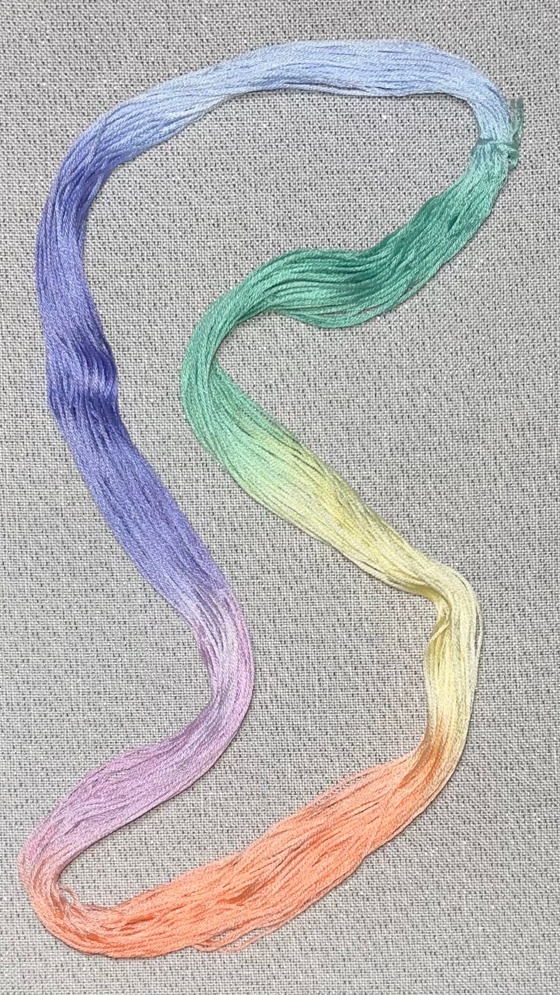 Cotton hand dyed floss - Dragonfly Wing