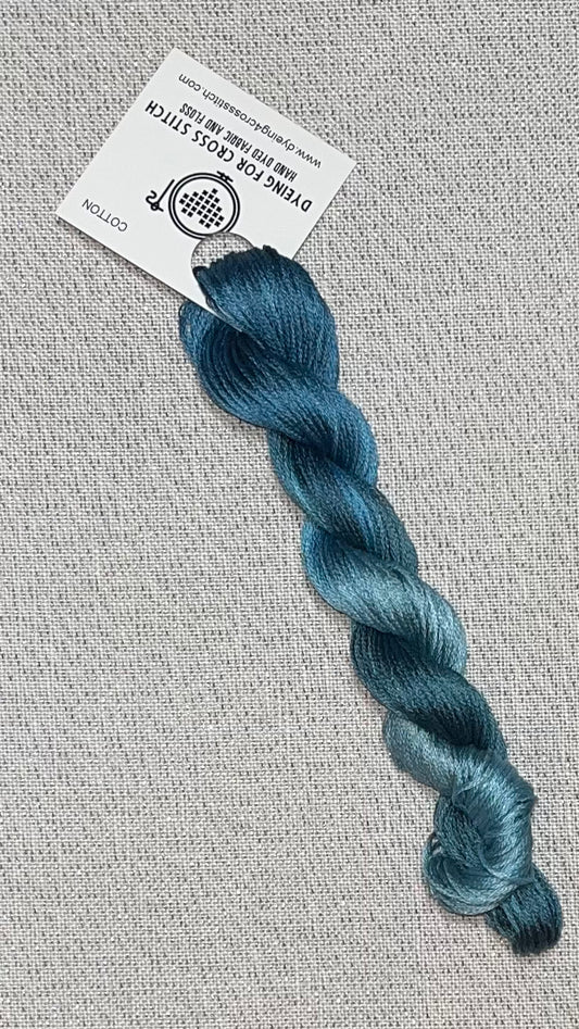 Cotton hand dyed floss - Faded Denim