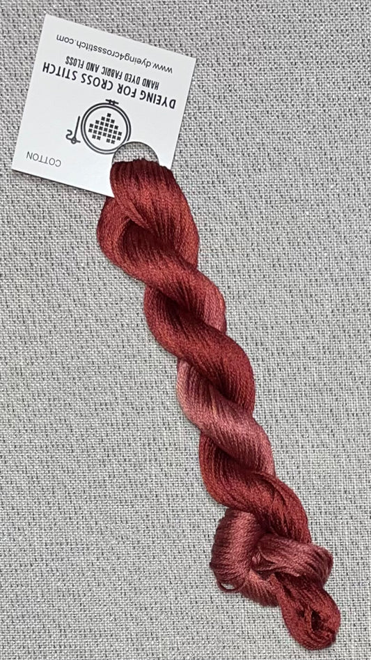 Cotton hand dyed floss - Red Barn