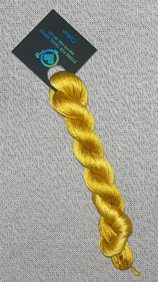 Cotton hand dyed floss - Golden Rule