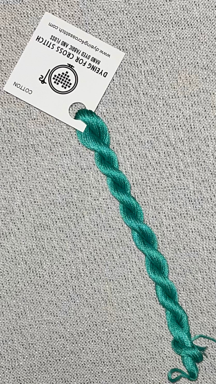Cotton hand dyed floss - Persian Green