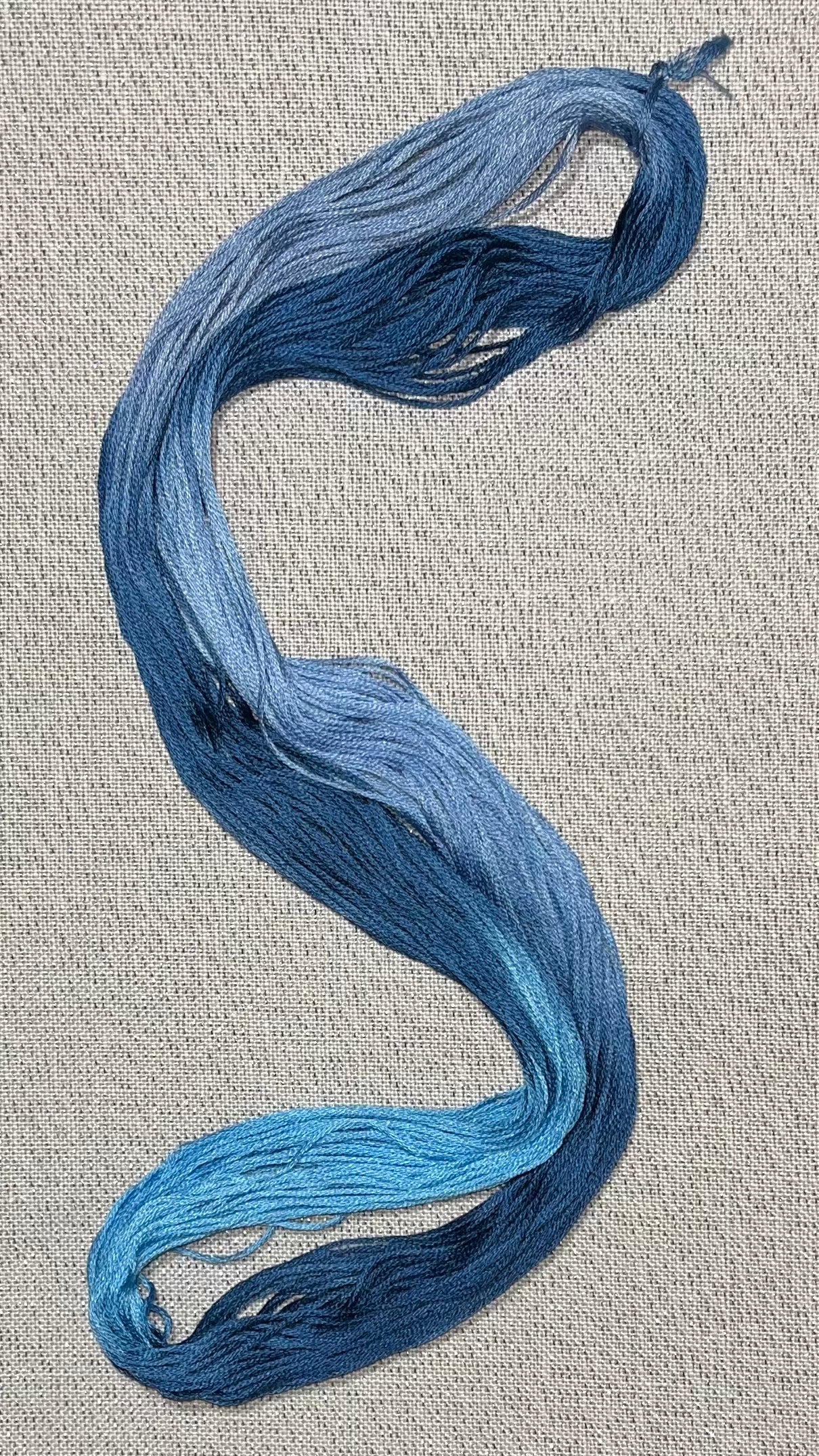 Cotton hand dyed floss - Out of the Blue