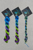 Cotton hand dyed floss - Peacock Train
