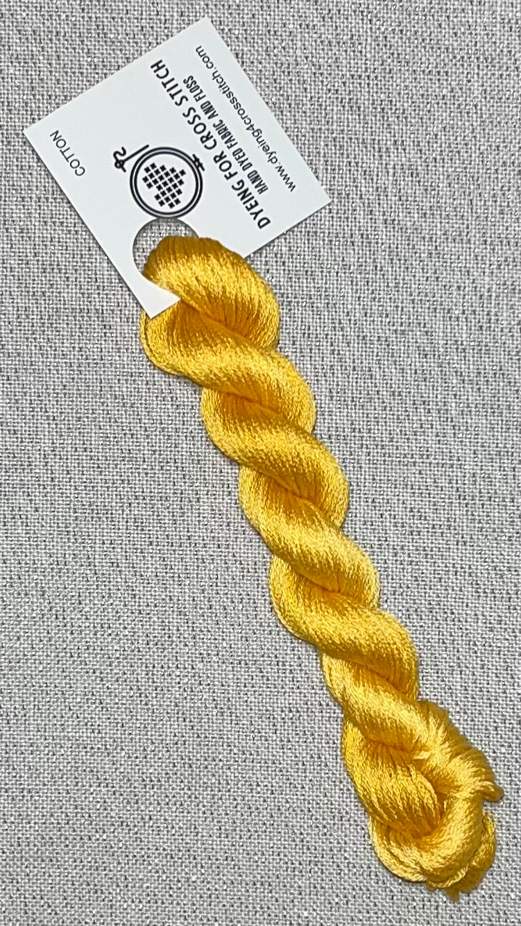 Cotton hand dyed floss - Midas Touch