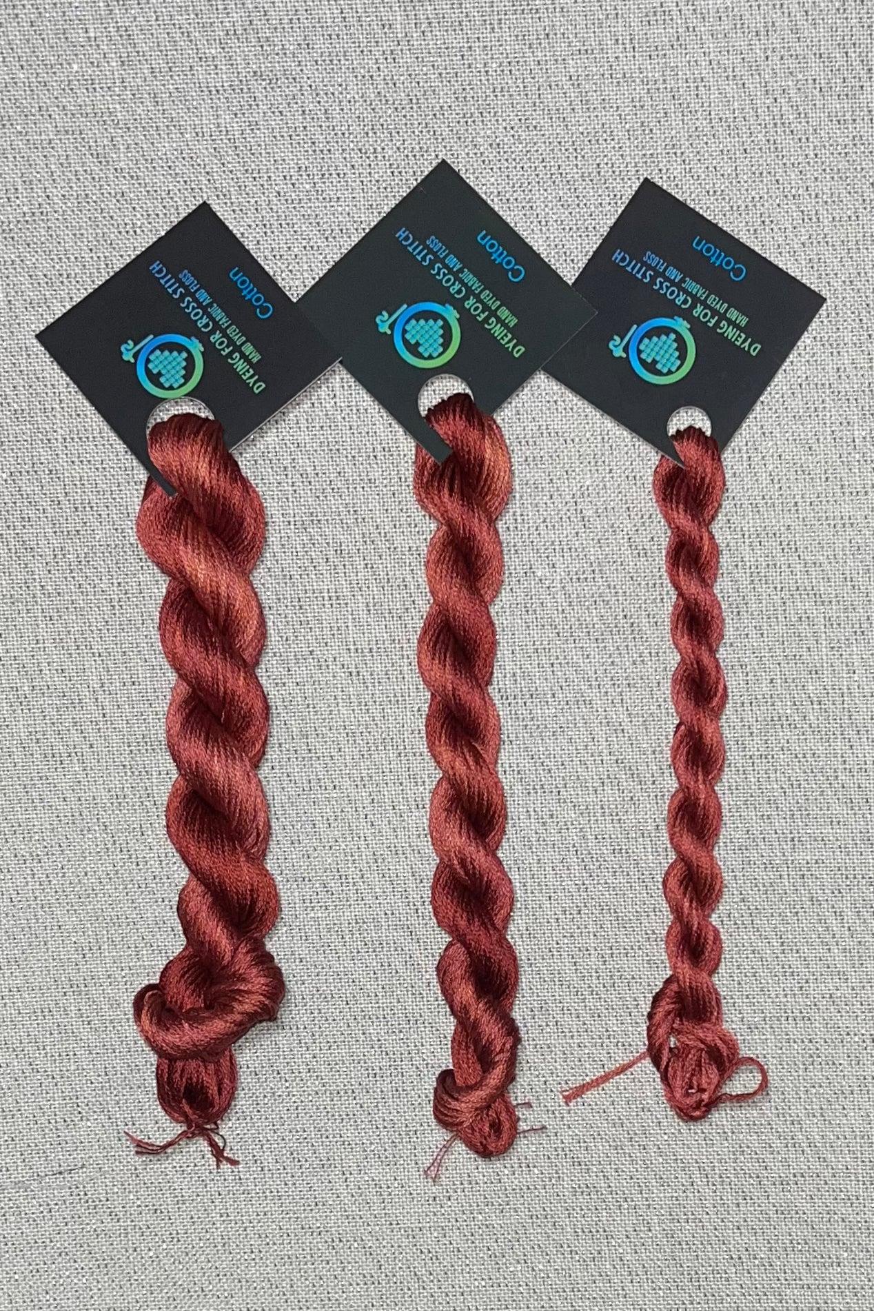 Cotton hand dyed floss - Red Barn