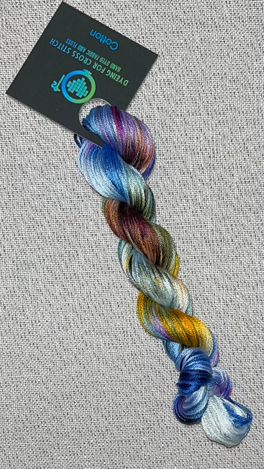 Cotton hand dyed floss - Ice Dyed - SOLO 1