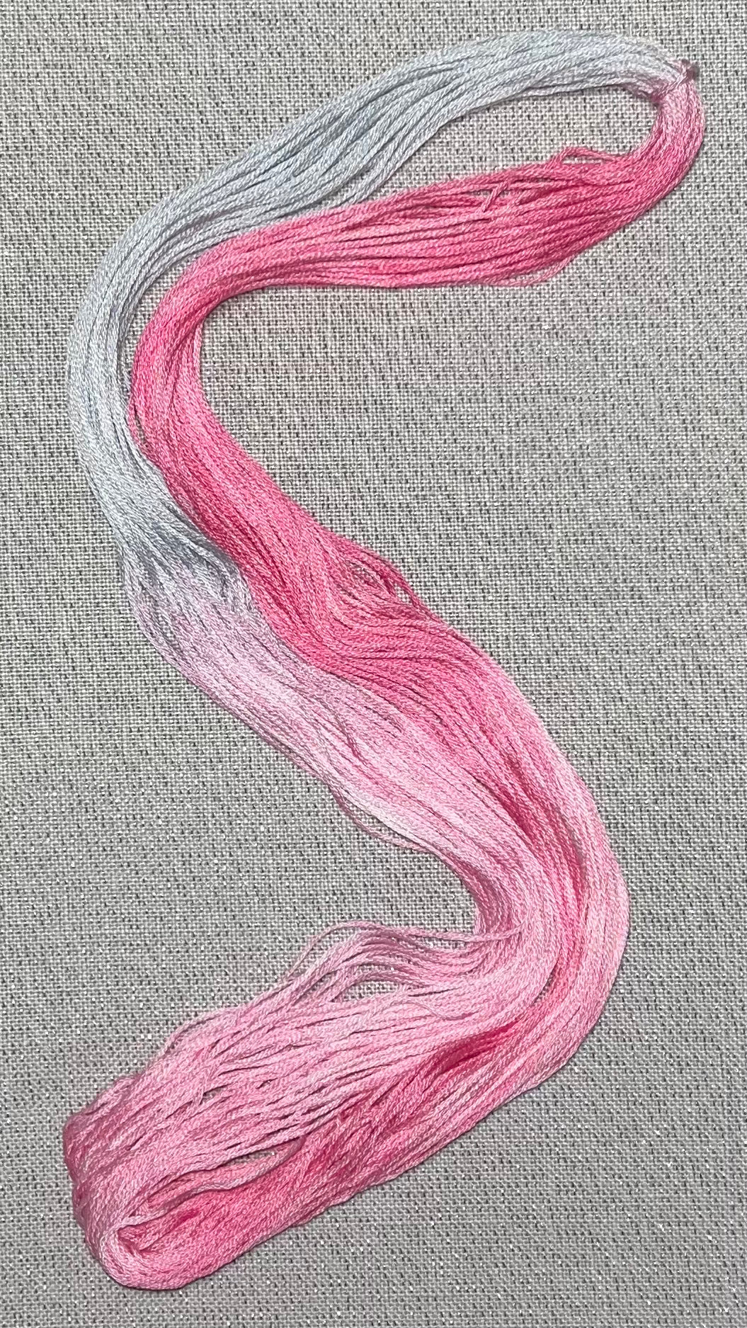 Cotton hand dyed floss - Pretty in Pink
